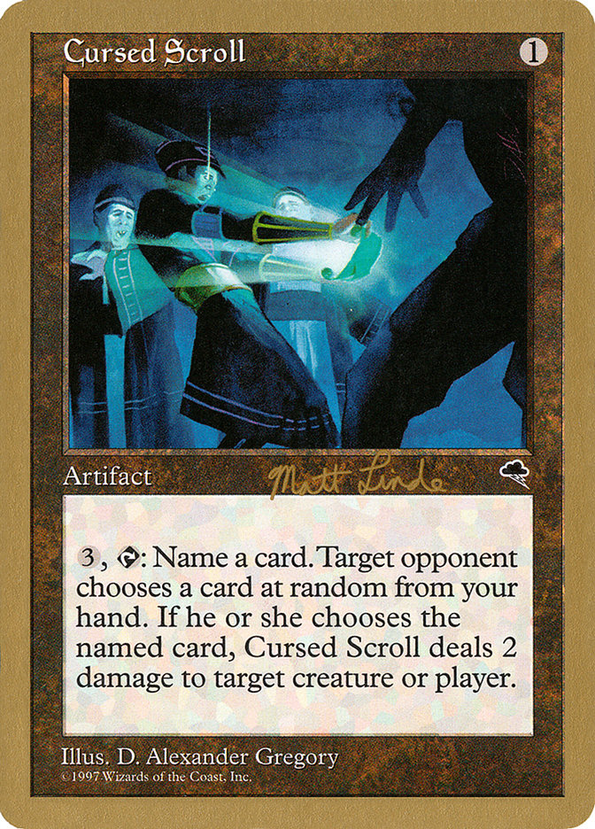 Cursed Scroll (Matt Linde) [World Championship Decks 1999] | Gear Gaming Fayetteville