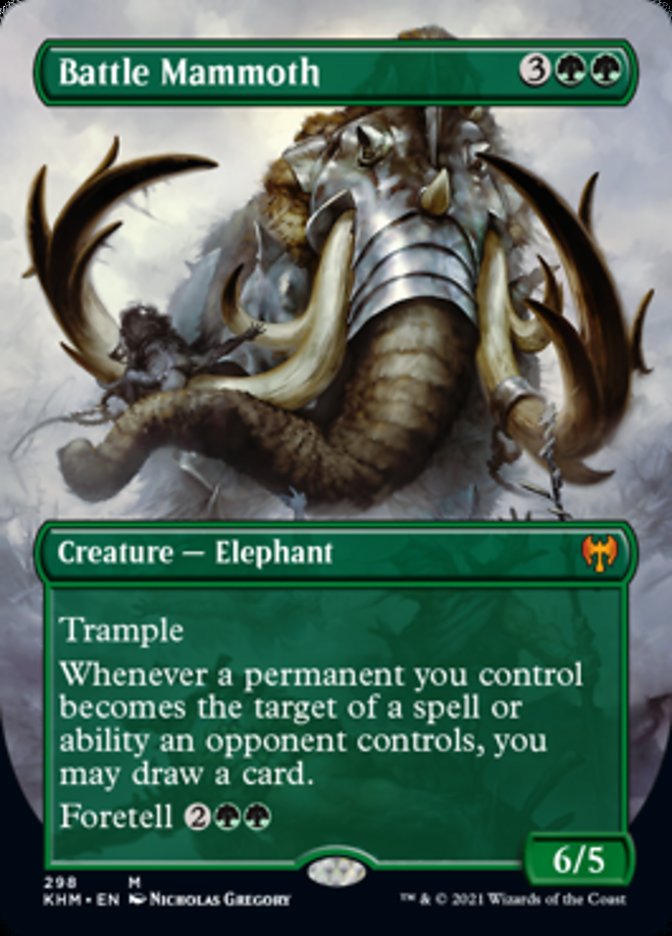 Battle Mammoth (Borderless Alternate Art) [Kaldheim] | Gear Gaming Fayetteville