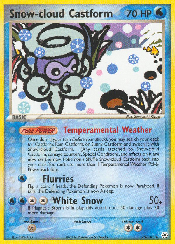 Snow-cloud Castform (25/101) [EX: Hidden Legends] | Gear Gaming Fayetteville