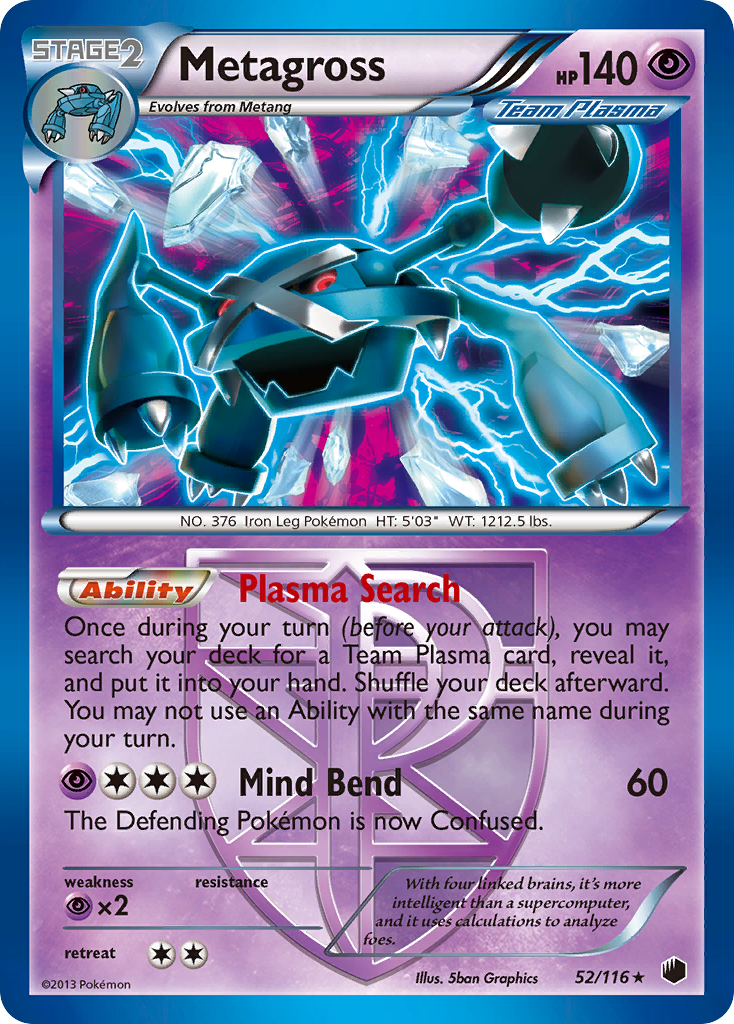 Metagross (52/116) [Black & White: Plasma Freeze] | Gear Gaming Fayetteville