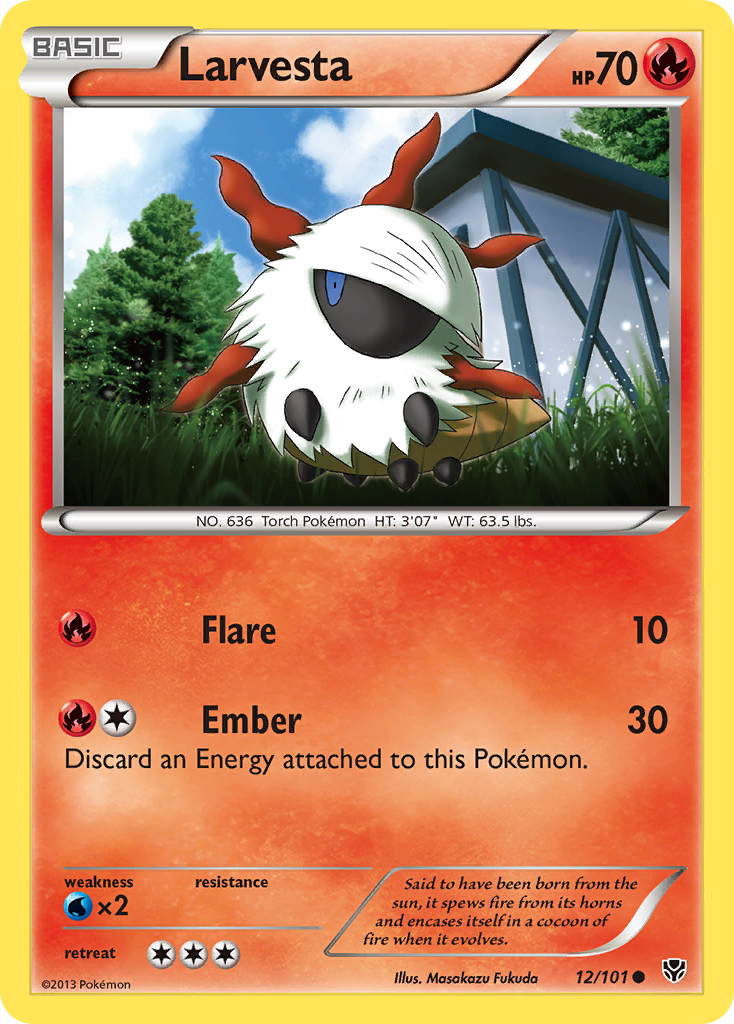 Larvesta (12/101) [Black & White: Plasma Blast] | Gear Gaming Fayetteville