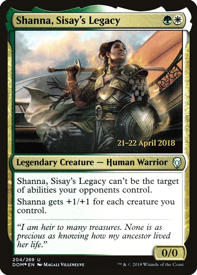 Shanna, Sisay's Legacy [Dominaria Prerelease Promos] | Gear Gaming Fayetteville