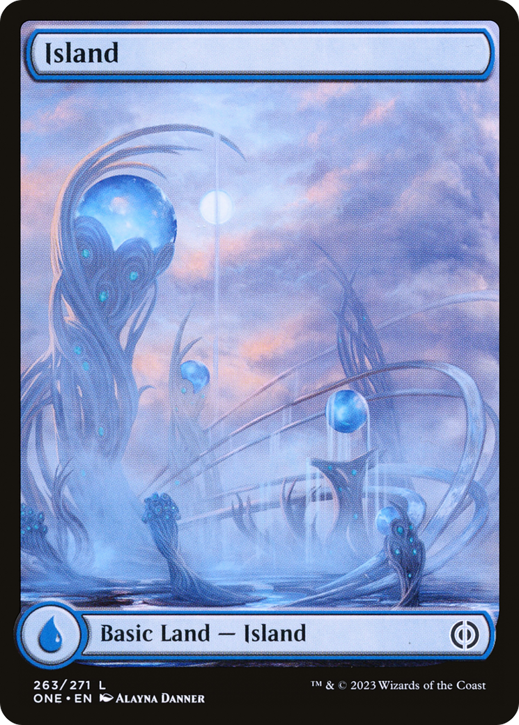 Island (263) (Full-Art) [Phyrexia: All Will Be One] | Gear Gaming Fayetteville