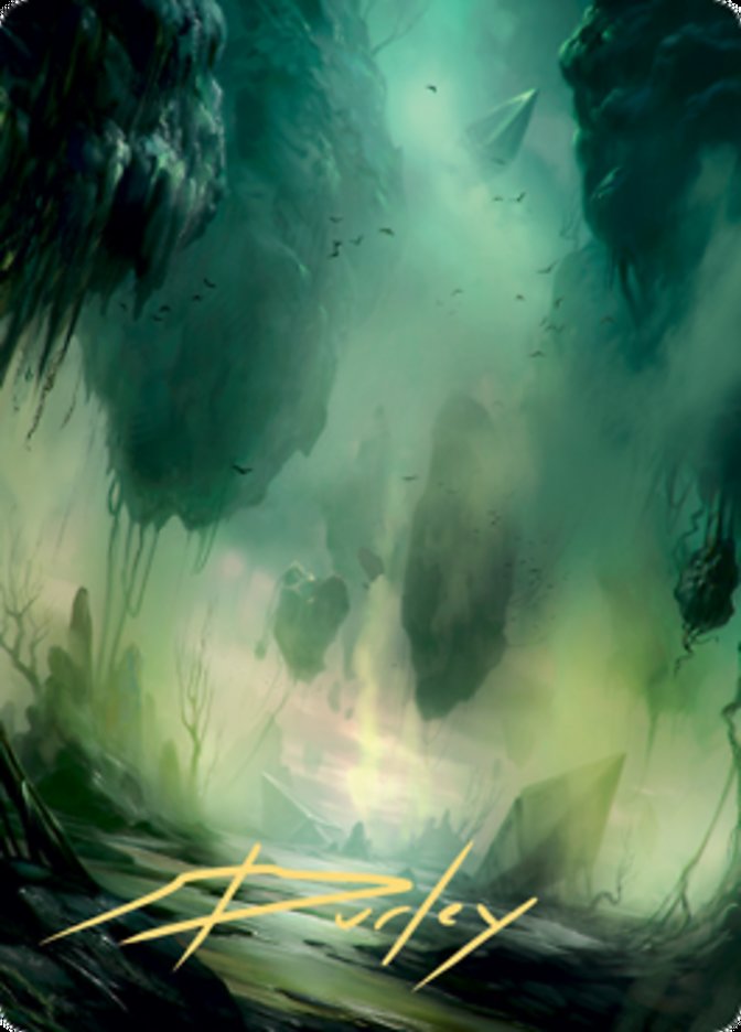 Swamp 1 Art Card (Gold-Stamped Signature) [Zendikar Rising Art Series] | Gear Gaming Fayetteville