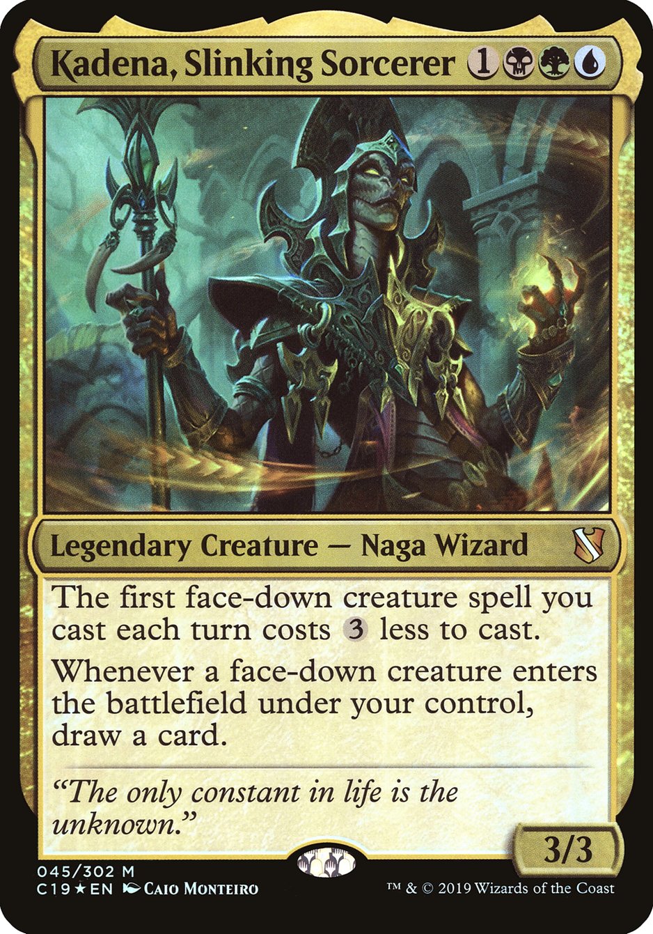 Kadena, Slinking Sorcerer (Oversized) [Commander 2019 Oversized] | Gear Gaming Fayetteville