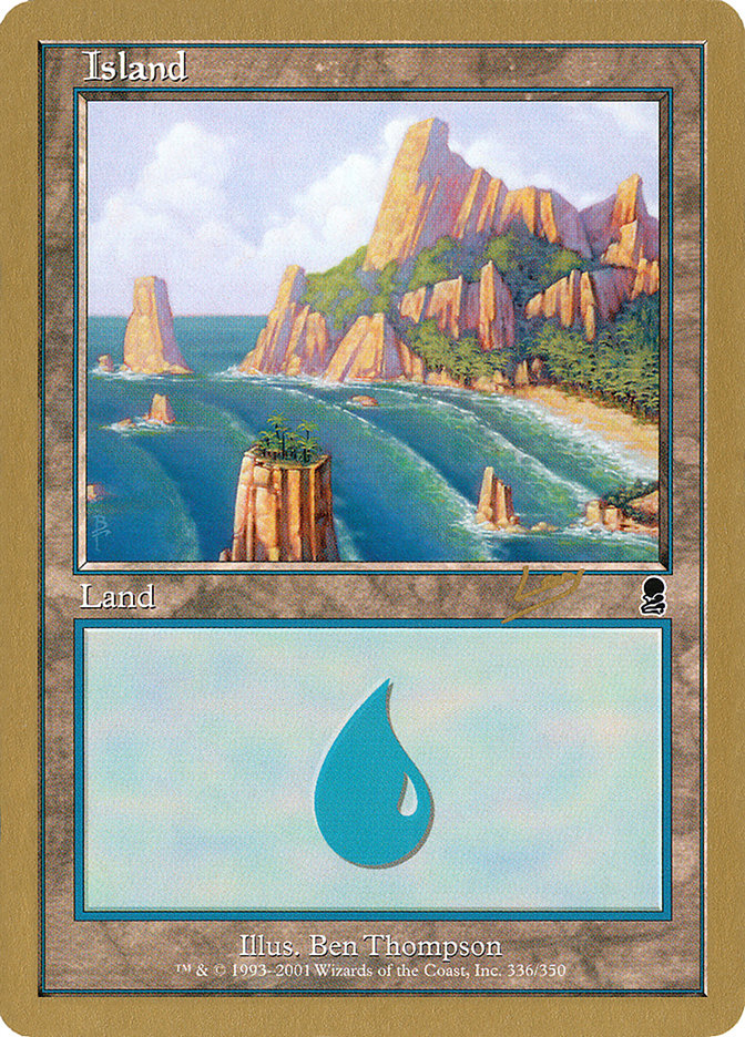 Island (rl336a) (Raphael Levy) [World Championship Decks 2002] | Gear Gaming Fayetteville