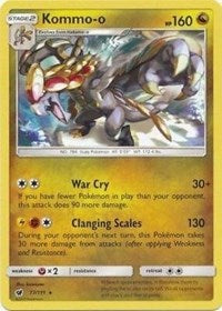 Kommo-o (77/111) (Cracked Ice Holo) (Theme Deck Exclusive) [Sun & Moon: Crimson Invasion] | Gear Gaming Fayetteville