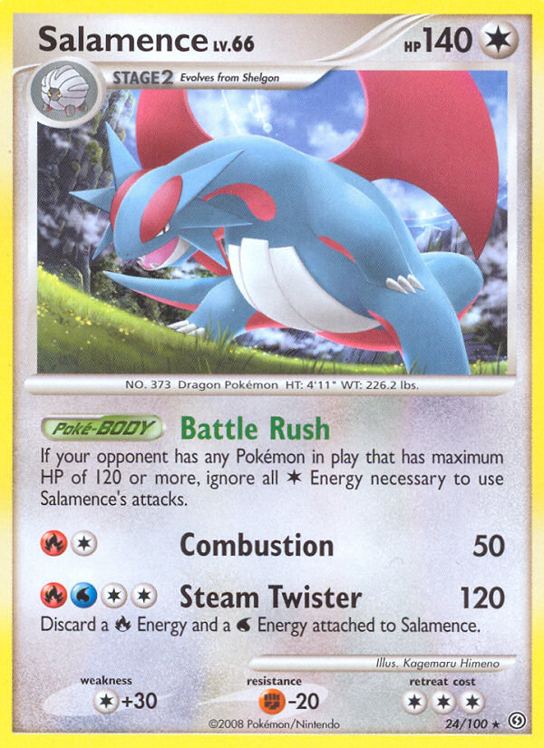 Salamence (24/100) [Diamond & Pearl: Stormfront] | Gear Gaming Fayetteville