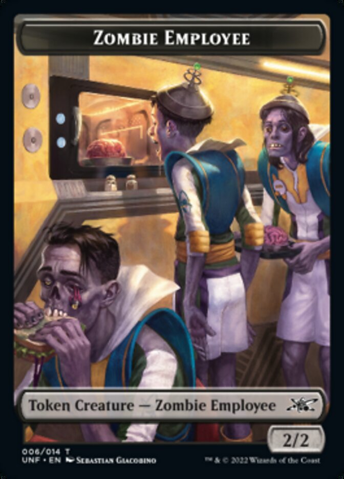 Zombie Employee Token [Unfinity Tokens] | Gear Gaming Fayetteville