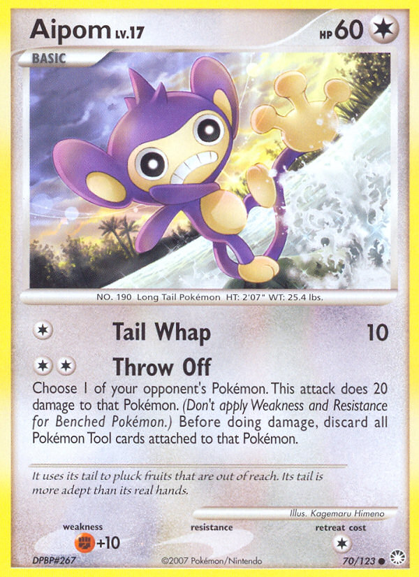 Aipom (70/123) [Diamond & Pearl: Mysterious Treasures] | Gear Gaming Fayetteville