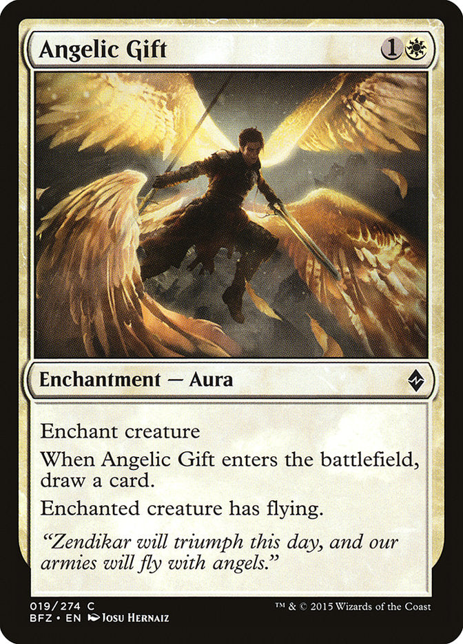 Angelic Gift [Battle for Zendikar] | Gear Gaming Fayetteville