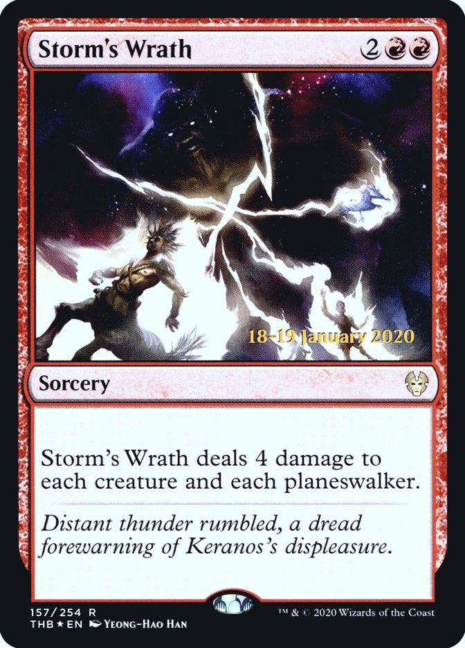 Storm's Wrath [Theros Beyond Death Prerelease Promos] | Gear Gaming Fayetteville