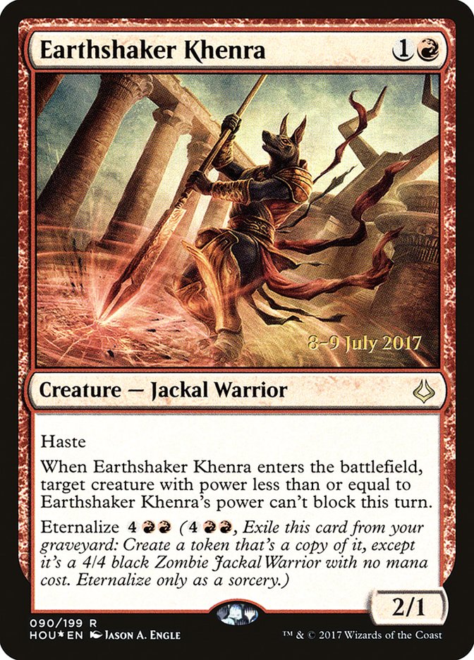 Earthshaker Khenra [Hour of Devastation Prerelease Promos] | Gear Gaming Fayetteville