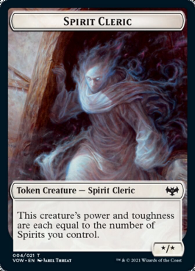 Human (001) // Spirit Cleric Double-Sided Token [Innistrad: Crimson Vow Tokens] | Gear Gaming Fayetteville