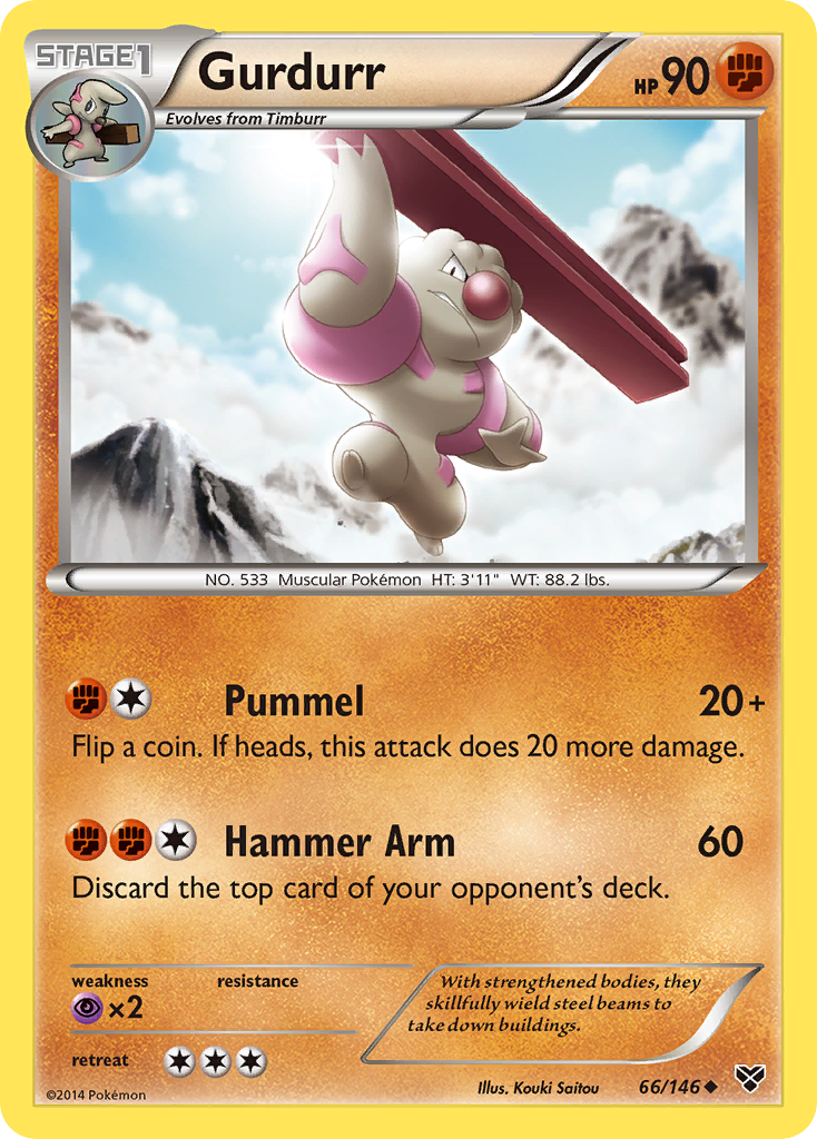 Gurdurr (66/146) [XY: Base Set] | Gear Gaming Fayetteville