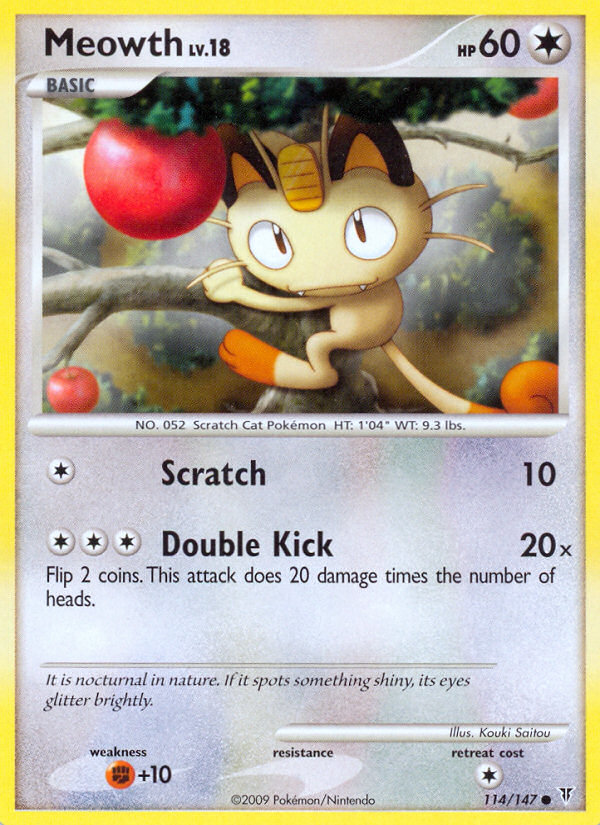 Meowth (114/147) [Platinum: Supreme Victors] | Gear Gaming Fayetteville