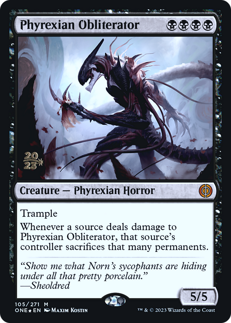 Phyrexian Obliterator [Phyrexia: All Will Be One Prerelease Promos] | Gear Gaming Fayetteville