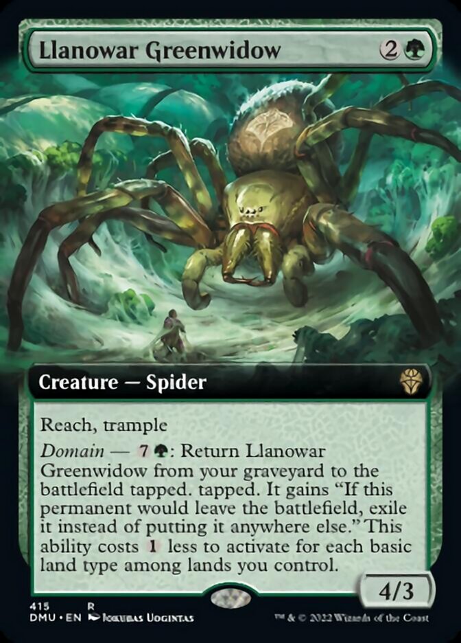 Llanowar Greenwidow (Extended Art) [Dominaria United] | Gear Gaming Fayetteville