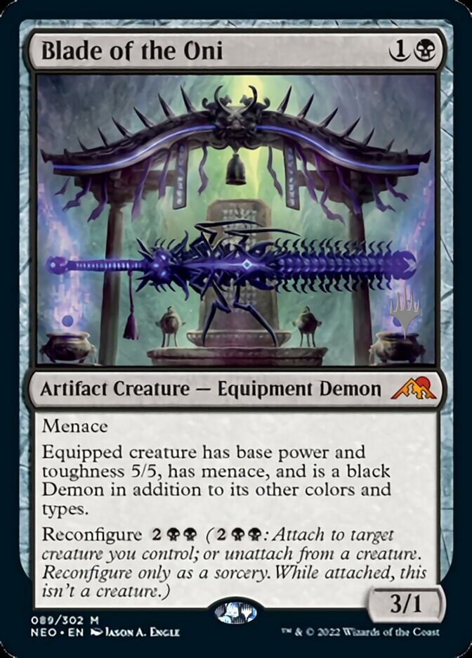 Blade of the Oni (Promo Pack) [Kamigawa: Neon Dynasty Promos] | Gear Gaming Fayetteville