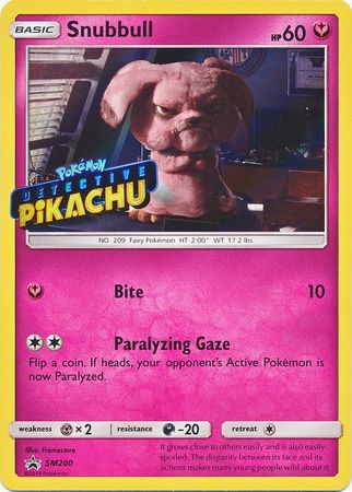 Snubbull Detective (SM200) (Pikachu Stamped) [Sun & Moon: Black Star Promos] | Gear Gaming Fayetteville