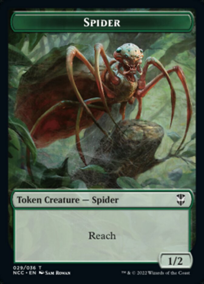 Treefolk // Spider Double-Sided Token [Streets of New Capenna Commander Tokens] | Gear Gaming Fayetteville