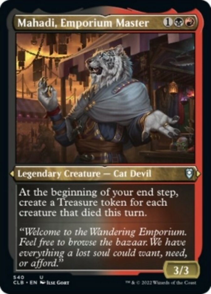 Mahadi, Emporium Master (Foil Etched) [Commander Legends: Battle for Baldur's Gate] | Gear Gaming Fayetteville