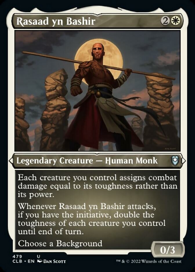 Rasaad yn Bashir (Foil Etched) [Commander Legends: Battle for Baldur's Gate] | Gear Gaming Fayetteville