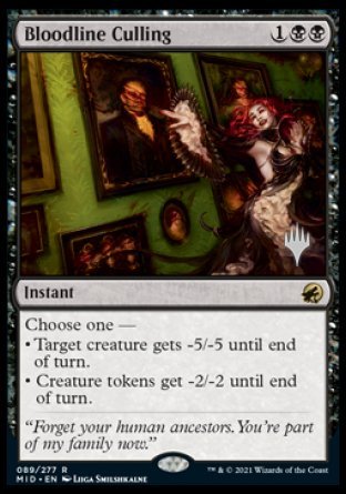 Bloodline Culling (Promo Pack) [Innistrad: Midnight Hunt Promos] | Gear Gaming Fayetteville