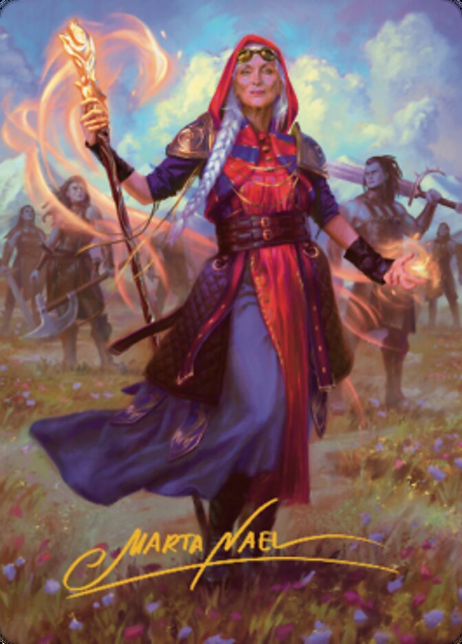 Jaya, Fiery Negotiator Art Card 1 (Gold-Stamped Signature) [Dominaria United Art Series] | Gear Gaming Fayetteville