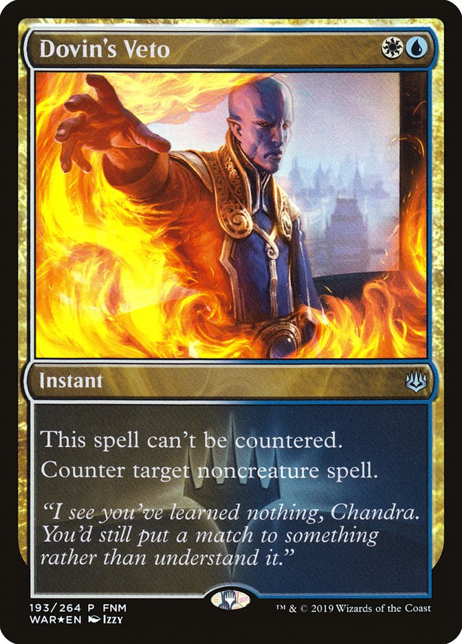 Dovin's Veto (FNM) [War of the Spark Promos] | Gear Gaming Fayetteville