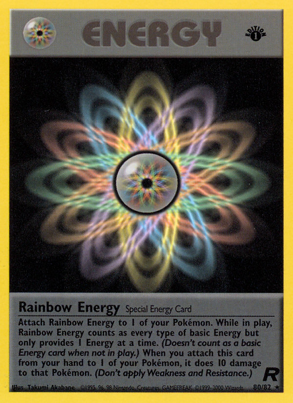 Rainbow Energy (80/82) [Team Rocket 1st Edition] | Gear Gaming Fayetteville