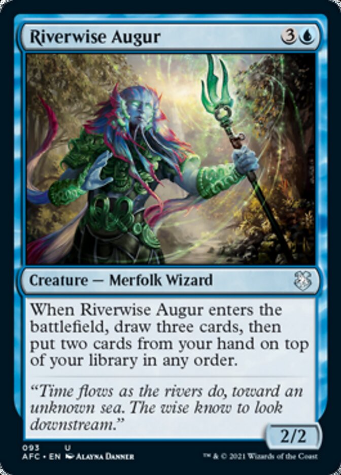 Riverwise Augur [Dungeons & Dragons: Adventures in the Forgotten Realms Commander] | Gear Gaming Fayetteville