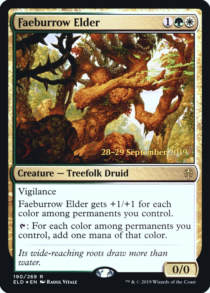 Faeburrow Elder [Throne of Eldraine Prerelease Promos] | Gear Gaming Fayetteville