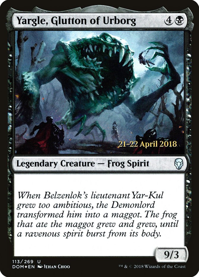 Yargle, Glutton of Urborg [Dominaria Prerelease Promos] | Gear Gaming Fayetteville