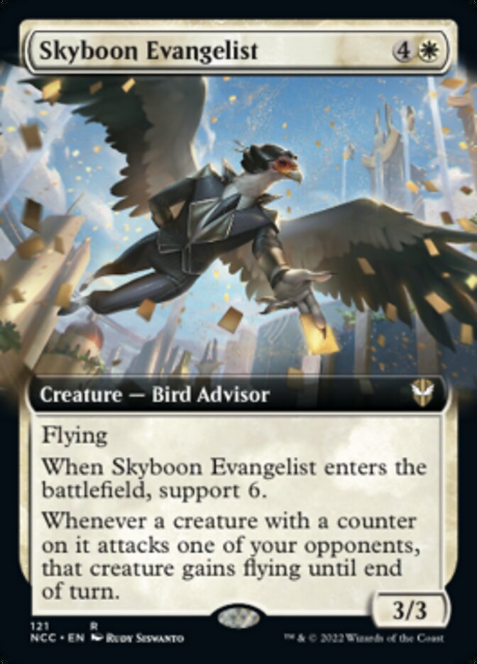 Skyboon Evangelist (Extended Art) [Streets of New Capenna Commander] | Gear Gaming Fayetteville