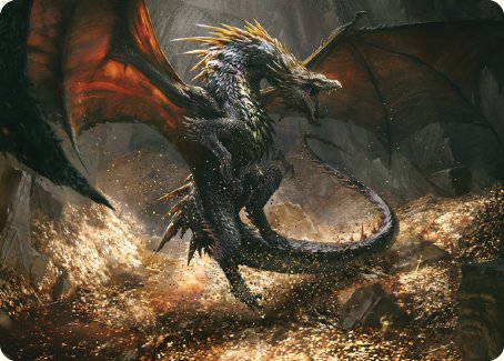 Cavern-Hoard Dragon Art Card [The Lord of the Rings: Tales of Middle-earth Art Series] | Gear Gaming Fayetteville