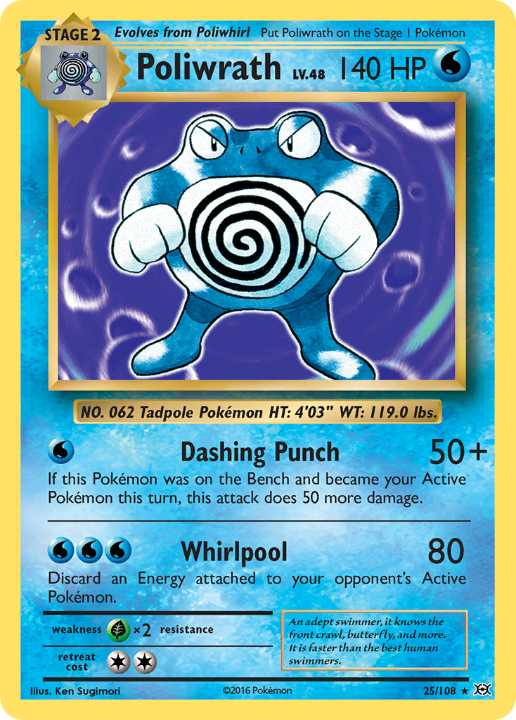 Poliwrath (25/108) [XY: Evolutions] | Gear Gaming Fayetteville