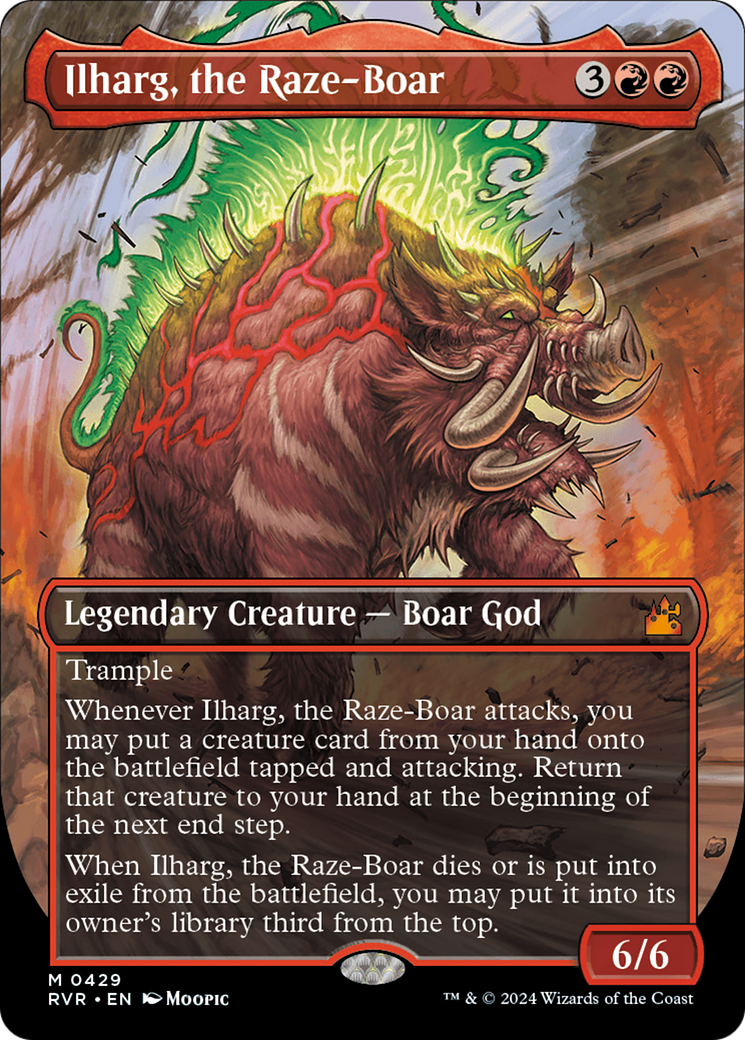 Ilharg, the Raze-Boar (Anime Borderless) [Ravnica Remastered] | Gear Gaming Fayetteville