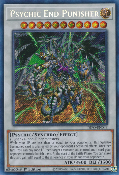 Psychic End Punisher [DIFO-EN043] Secret Rare | Gear Gaming Fayetteville