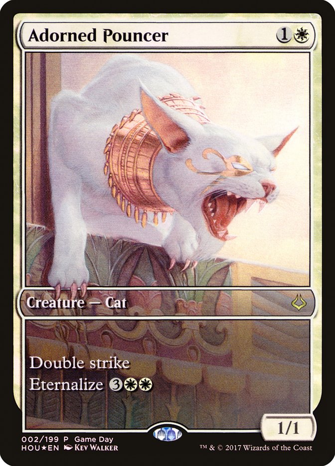 Adorned Pouncer (Game Day) (Full Art) [Hour of Devastation Promos] | Gear Gaming Fayetteville