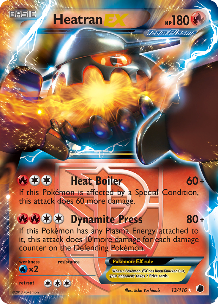 Heatran EX (13/116) [Black & White: Plasma Freeze] | Gear Gaming Fayetteville