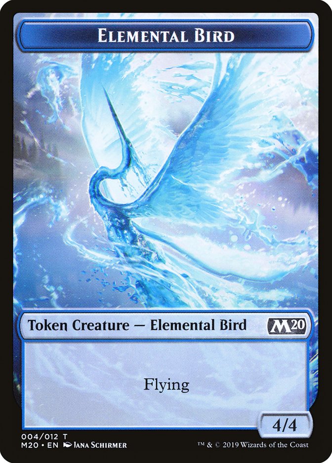 Elemental Bird Token [Core Set 2020 Tokens] | Gear Gaming Fayetteville