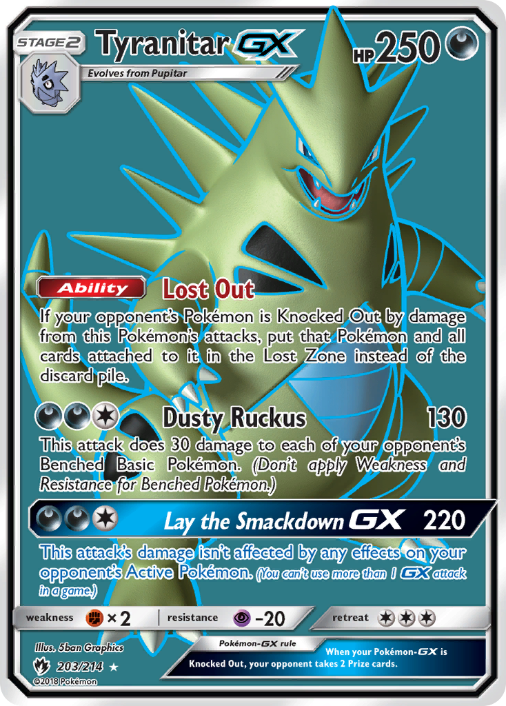 Tyranitar GX (203/214) [Sun & Moon: Lost Thunder] | Gear Gaming Fayetteville