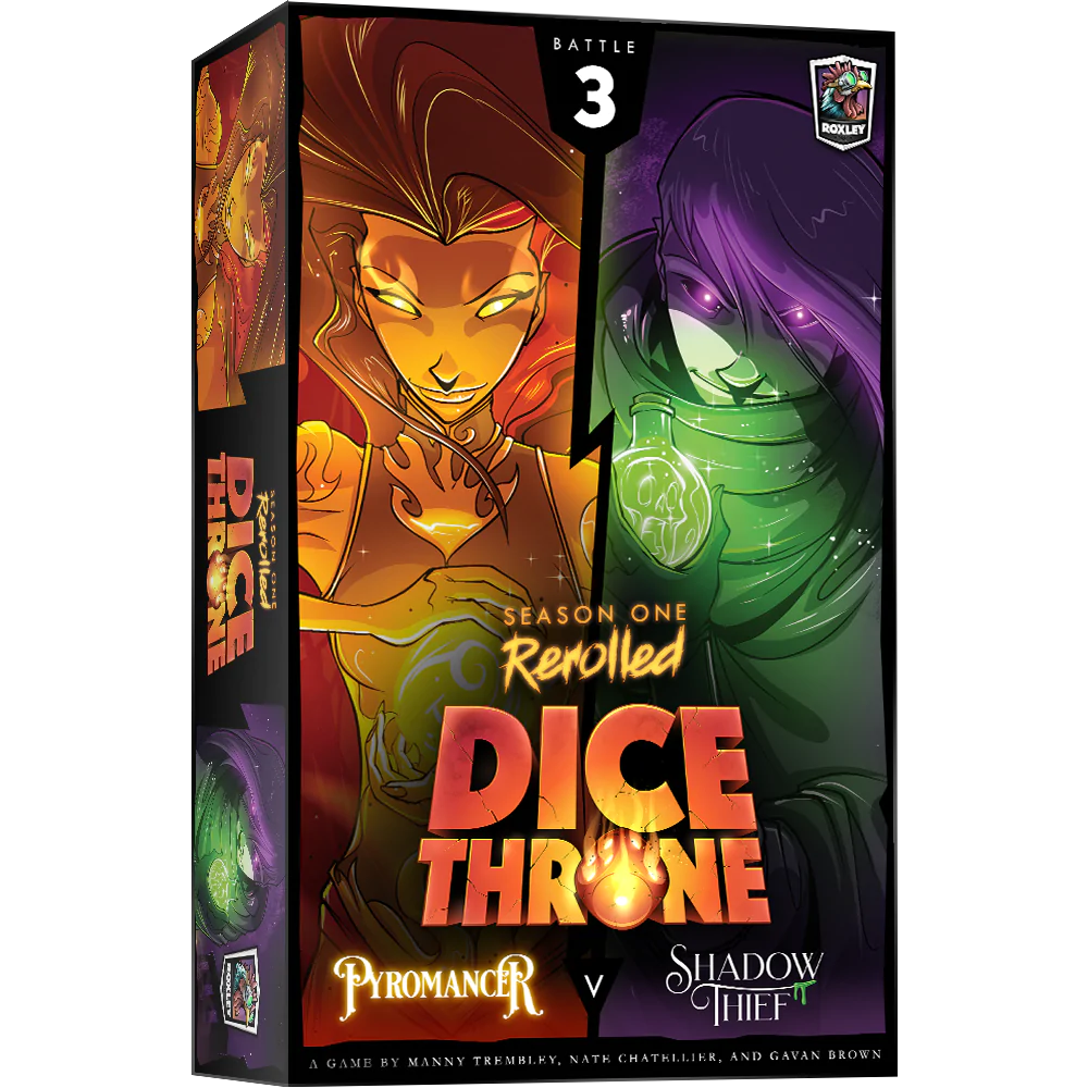 DICE THRONE SEASON ONE- BOX 3 - PYROMANCER VS SHADOW THIEF | Gear Gaming Fayetteville