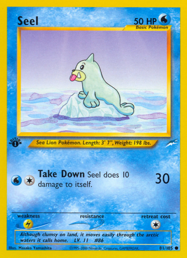 Seel (81/105) [Neo Destiny 1st Edition] | Gear Gaming Fayetteville