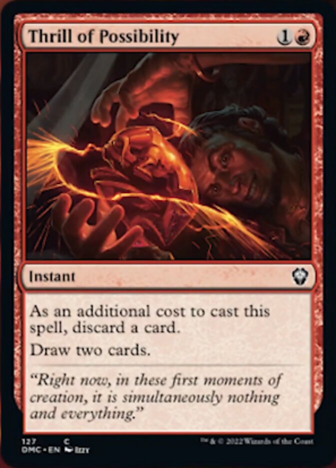 Thrill of Possibility [Dominaria United Commander] | Gear Gaming Fayetteville