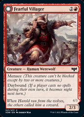 Fearful Villager // Fearsome Werewolf [Innistrad: Crimson Vow] | Gear Gaming Fayetteville