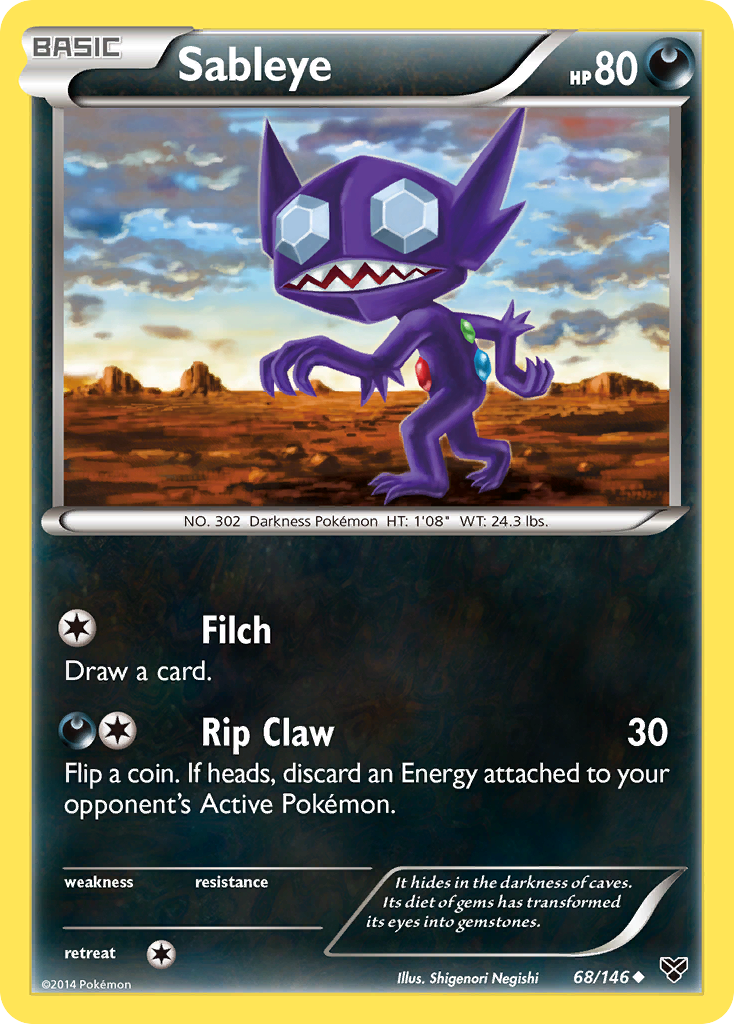 Sableye (68/146) [XY: Base Set] | Gear Gaming Fayetteville