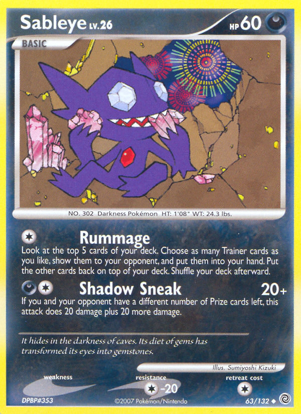 Sableye (63/132) [Diamond & Pearl: Secret Wonders] | Gear Gaming Fayetteville