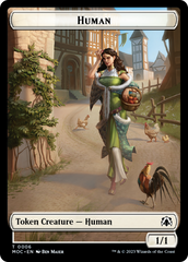 Zombie Knight // Human (6) Double-Sided Token [March of the Machine Commander Tokens] | Gear Gaming Fayetteville